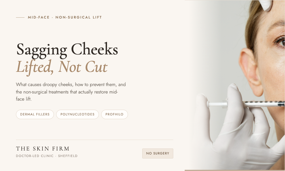 Sagging Cheeks Treatment: Causes, Prevention & Non-Surgical Solutions